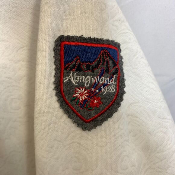 Almgwand Women’s White Hooded Zip Jacket Size 16 Embroidered Logo Apres Ski - Picture 4 of 13